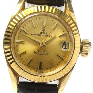 チュードル(Tudor)のチュードル TUDOR 7981 プリンセス オイスターデイト K18YG 自動巻き レディース _781384(腕時計)