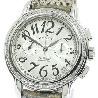 ZENITH - ゼニス ZENITH 16.1230.4002 スター エルプリメロ ダイヤベゼル クロノグラフ 自動巻き レディース _778205