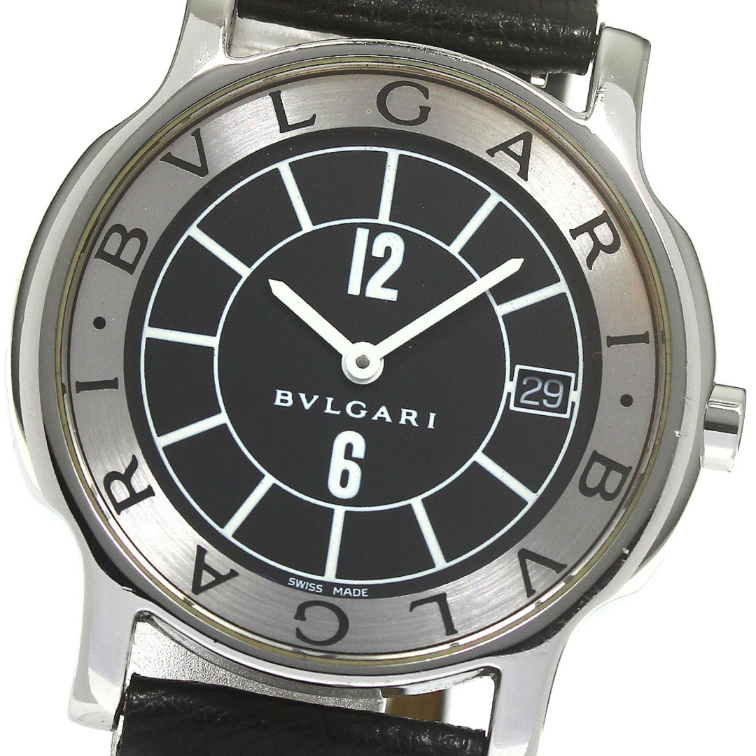 ブルガリ BVLGARI ST35S ソロテンポ デイト クォーツ メンズ _775535