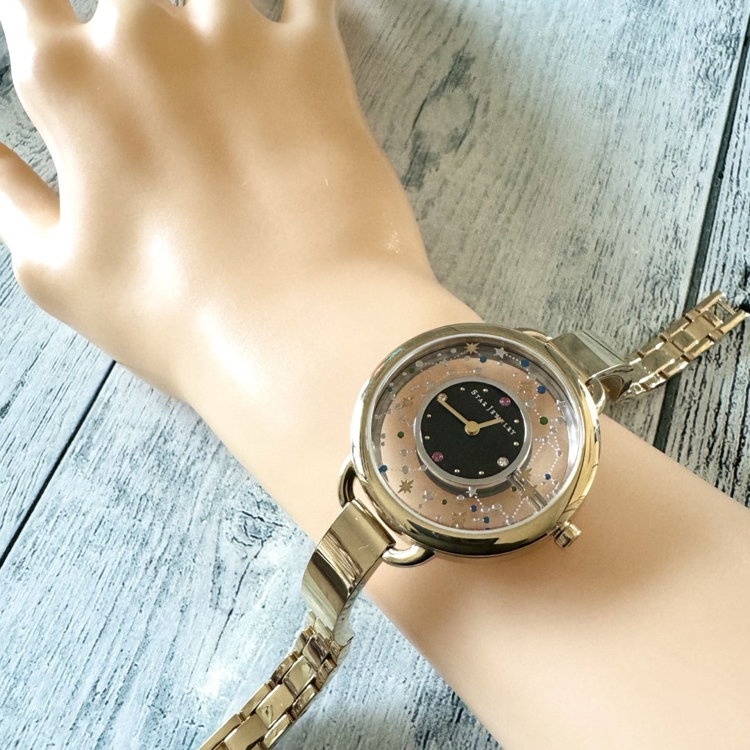 美品】STAR JEWELRY トランスペアレント 腕時計 2018 美品】STAR JEWELRY トランスペアレント 腕時計 2018