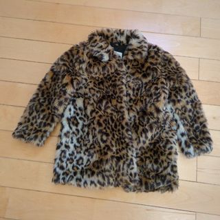 ZARA kids アウター　モコモコ　レオパード　虎柄　ファーコート