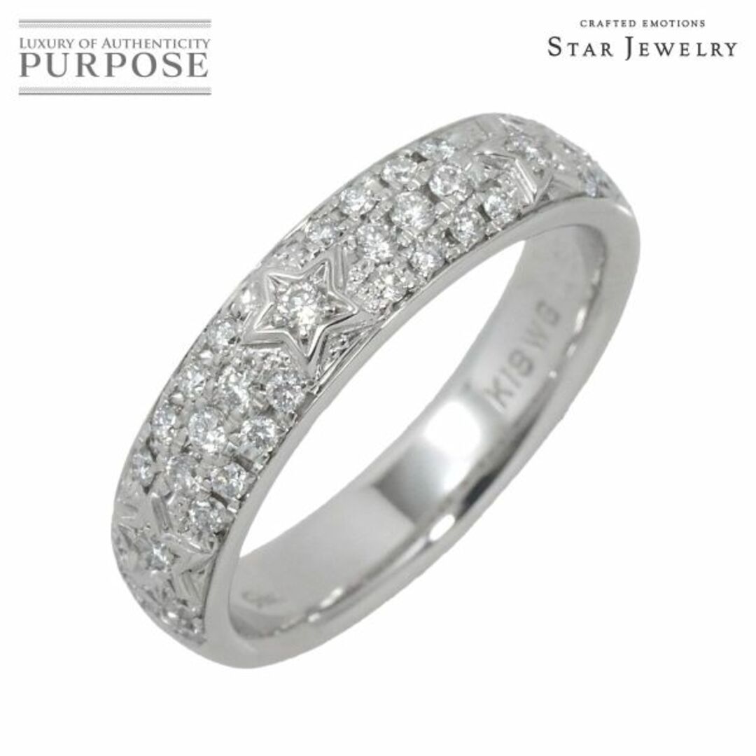 STAR JEWELRY(スタージュエリー)のスタージュエリー Star Jewelry 11号 リング ダイヤ 0.35ct K18 WG ホワイトゴールド 750 指輪 星 VLP 90205438 レディースのアクセサリー(リング(指輪))の商品写真