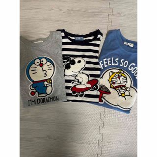 ドラエモン(ドラえもん)のTシャツ（140）　3枚セット　(Tシャツ/カットソー)