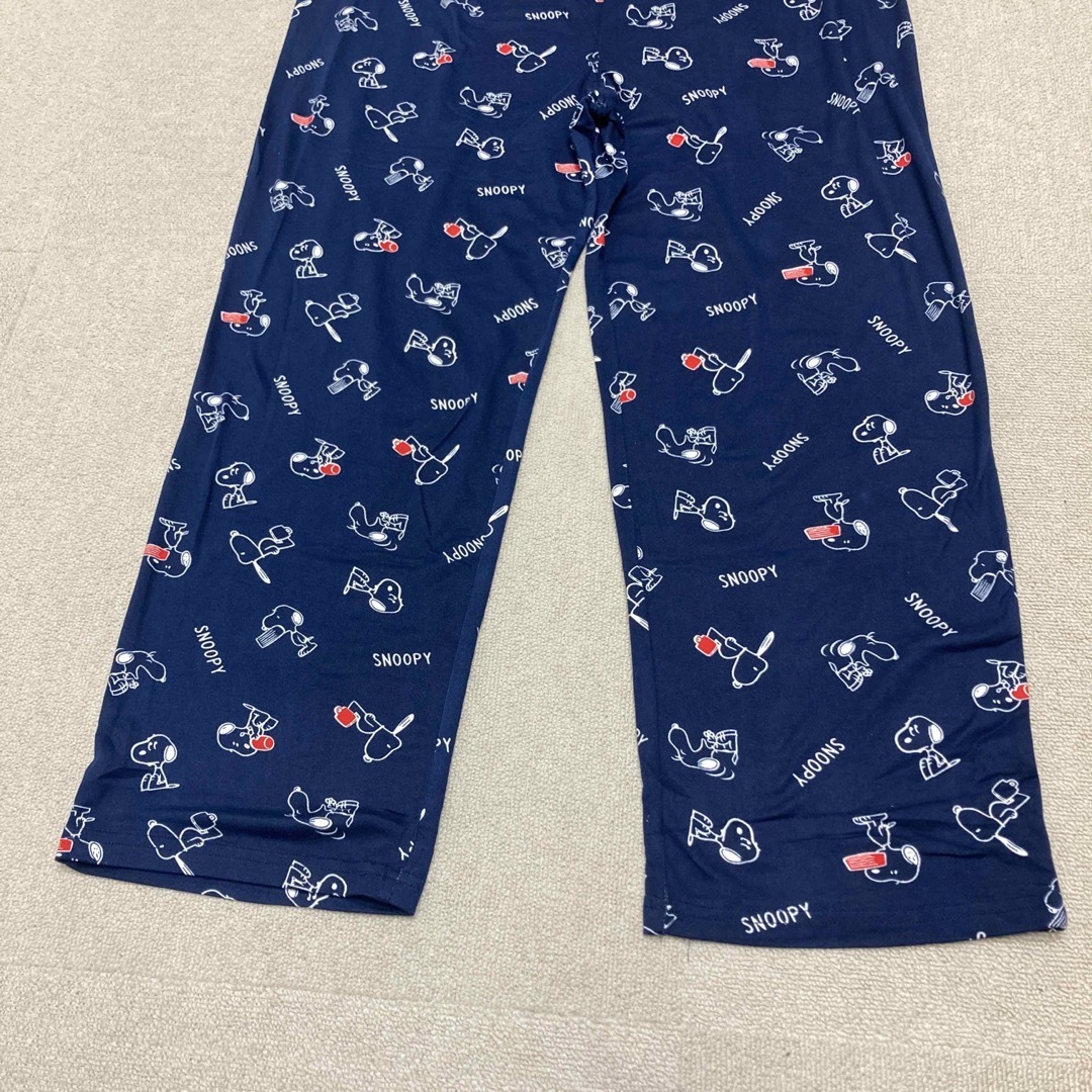 SNOOPY(スヌーピー)の新品　SNOOPY スヌーピー パジャマ　マタニティ　授乳服　ネイビー　セット キッズ/ベビー/マタニティのマタニティ(マタニティパジャマ)の商品写真