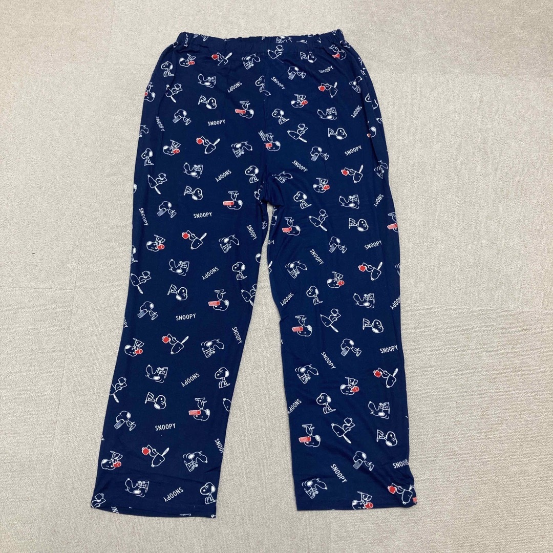 SNOOPY(スヌーピー)の新品　SNOOPY スヌーピー パジャマ　マタニティ　授乳服　ネイビー　セット キッズ/ベビー/マタニティのマタニティ(マタニティパジャマ)の商品写真