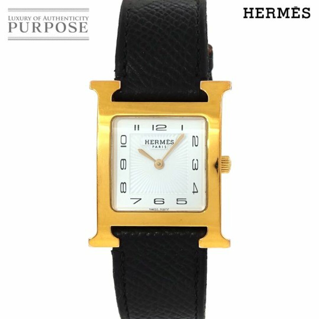 エルメス HERMES Hウォッチ HH1.501 メンズ 腕時計 ホワイト 文字盤 クォーツ ウォッチ H Watch VLP 90213655