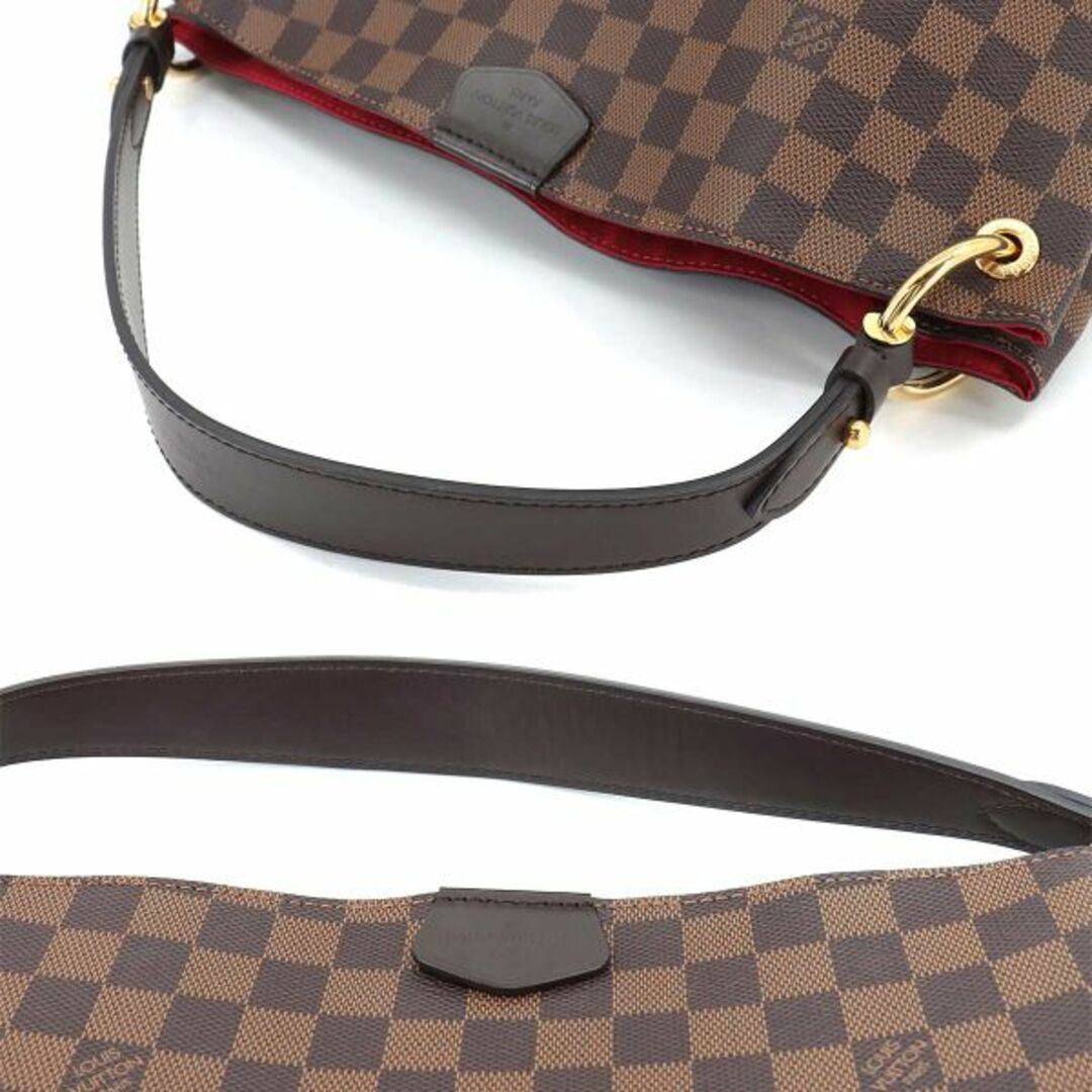 未使用 展示品 ルイ ヴィトン LOUIS VUITTON ダミエ グレースフル PM ショルダー バッグ エベヌ N44044 RFID VLP 90210816