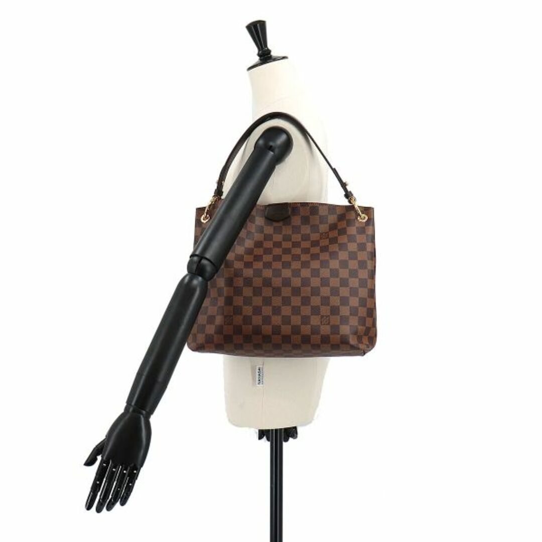 未使用 展示品 ルイ ヴィトン LOUIS VUITTON ダミエ グレースフル PM ショルダー バッグ エベヌ N44044 RFID VLP 90210816