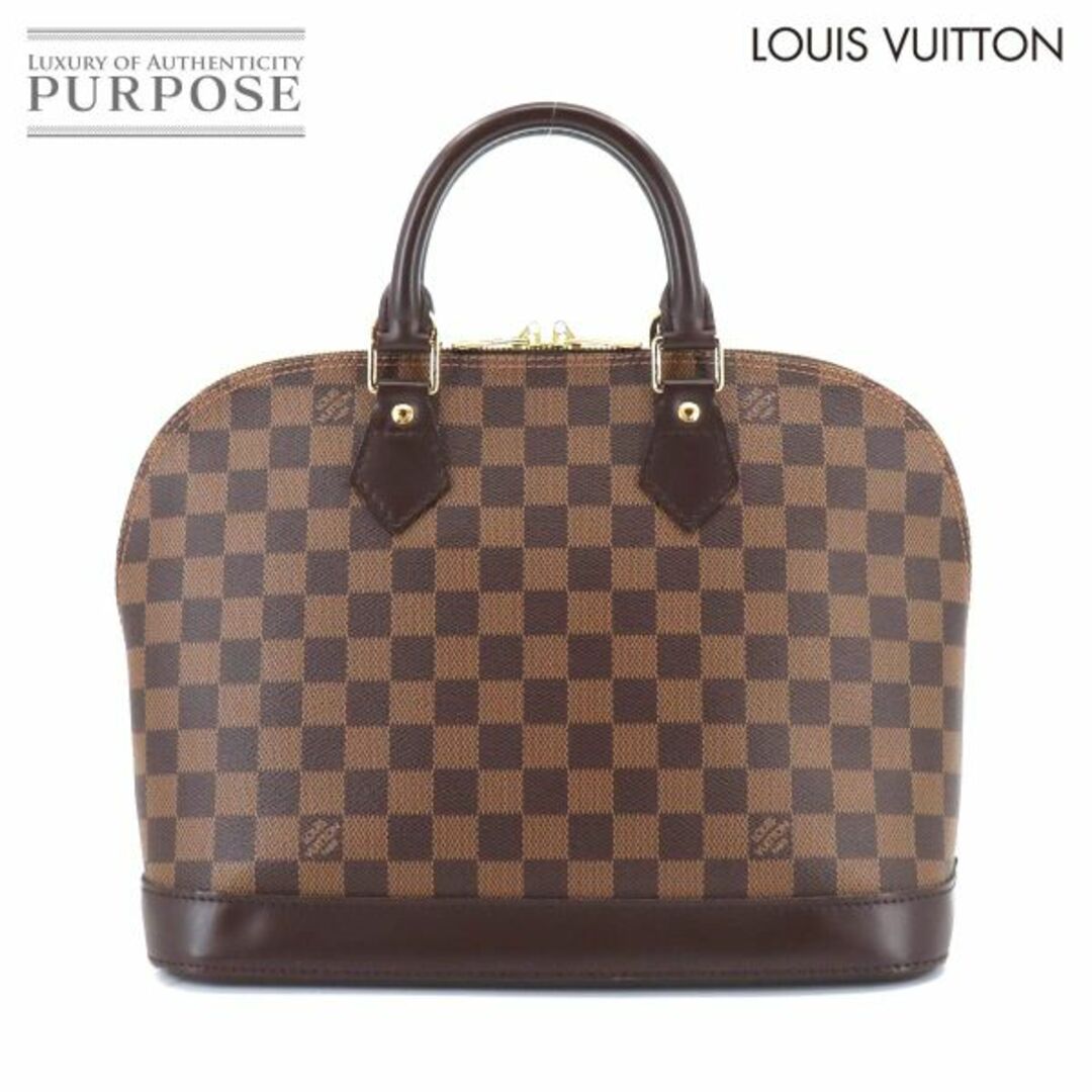 未使用 展示品 ルイ ヴィトン LOUIS VUITTON ダミエ アルマ PM ハンド バッグ エベヌ N51131 ブラウン ゴールド 金具 VLP 90213143