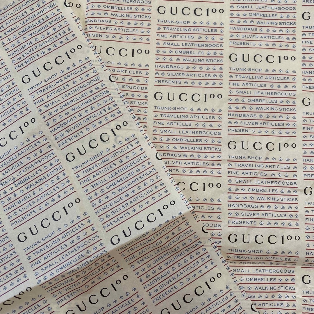 Gucci(グッチ)のGUCCI創設100周年柄　緩衝材 インテリア/住まい/日用品のオフィス用品(ラッピング/包装)の商品写真