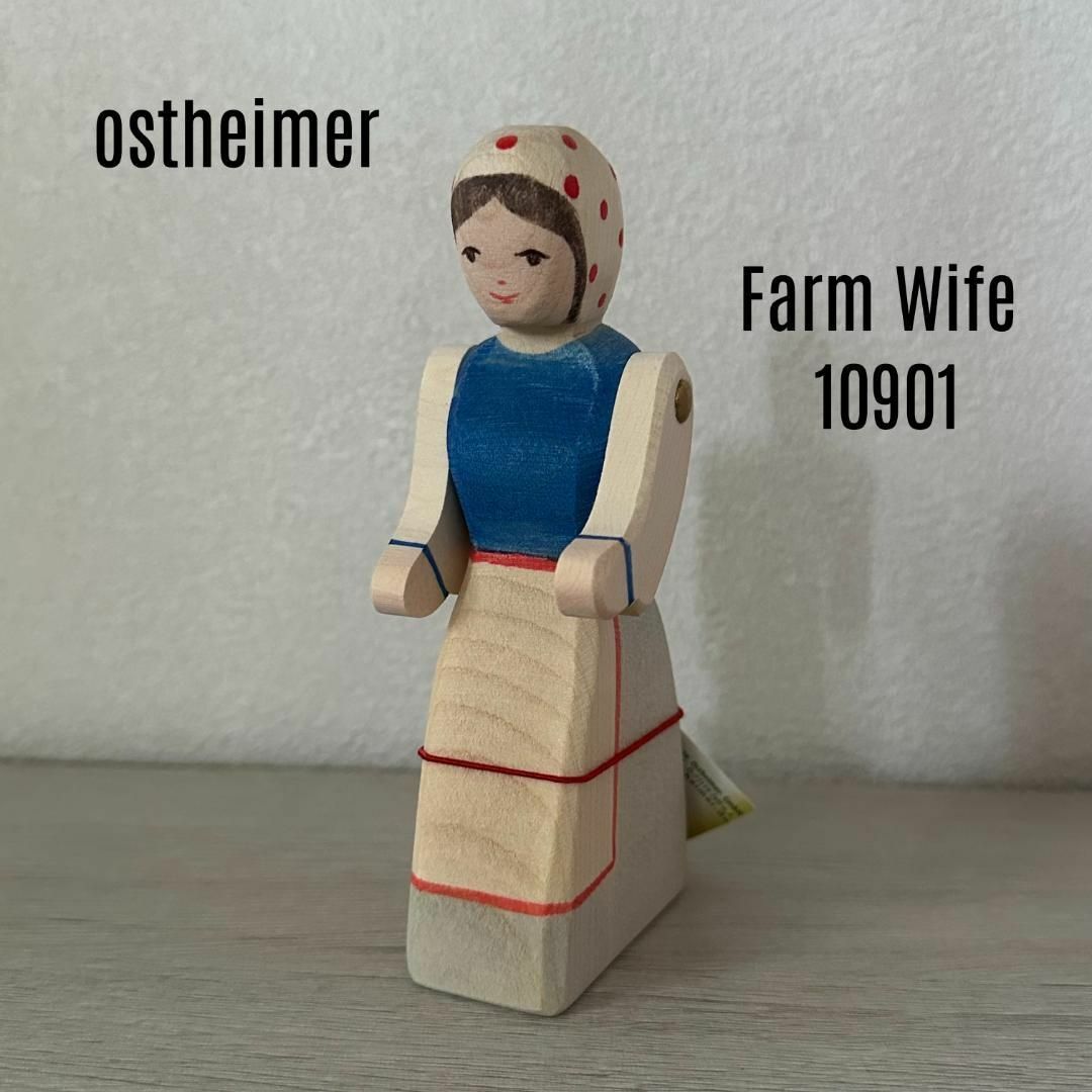 【ostheimer】Farm Wife /農婦しろくまのおやつ木のおもちゃ