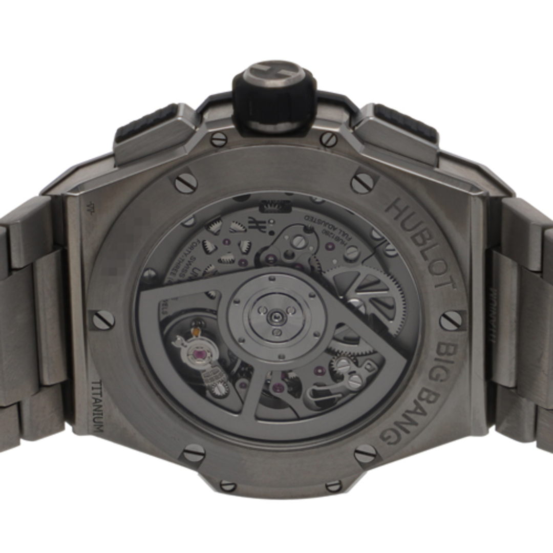 HUBLOT(ウブロ)の【118078】HUBLOT ウブロ  451.NX.1170.NX ビッグバン インテグレーテッド チタニウム スケルトンダイヤル TI 自動巻き 保証書 純正ボックス 腕時計 時計 WATCH メンズ 男性 男 紳士【中古】 メンズの時計(腕時計(アナログ))の商品写真