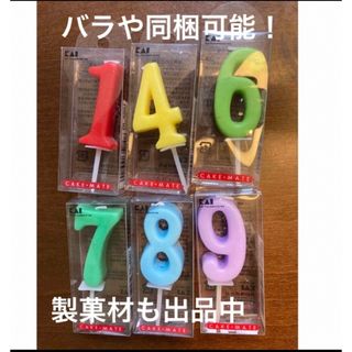 カイジルシ(貝印)のナンバーキャンドル　数字　ろうそく　ケーキ　記念日　1 4 6 7 8 9 (その他)