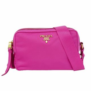 プラダ(PRADA)の本物 プラダ PRADA テスート ショルダーバッグ ポシェット ナイロン ピンク 1BH089 Tessuto バッグ 中古(ショルダーバッグ)