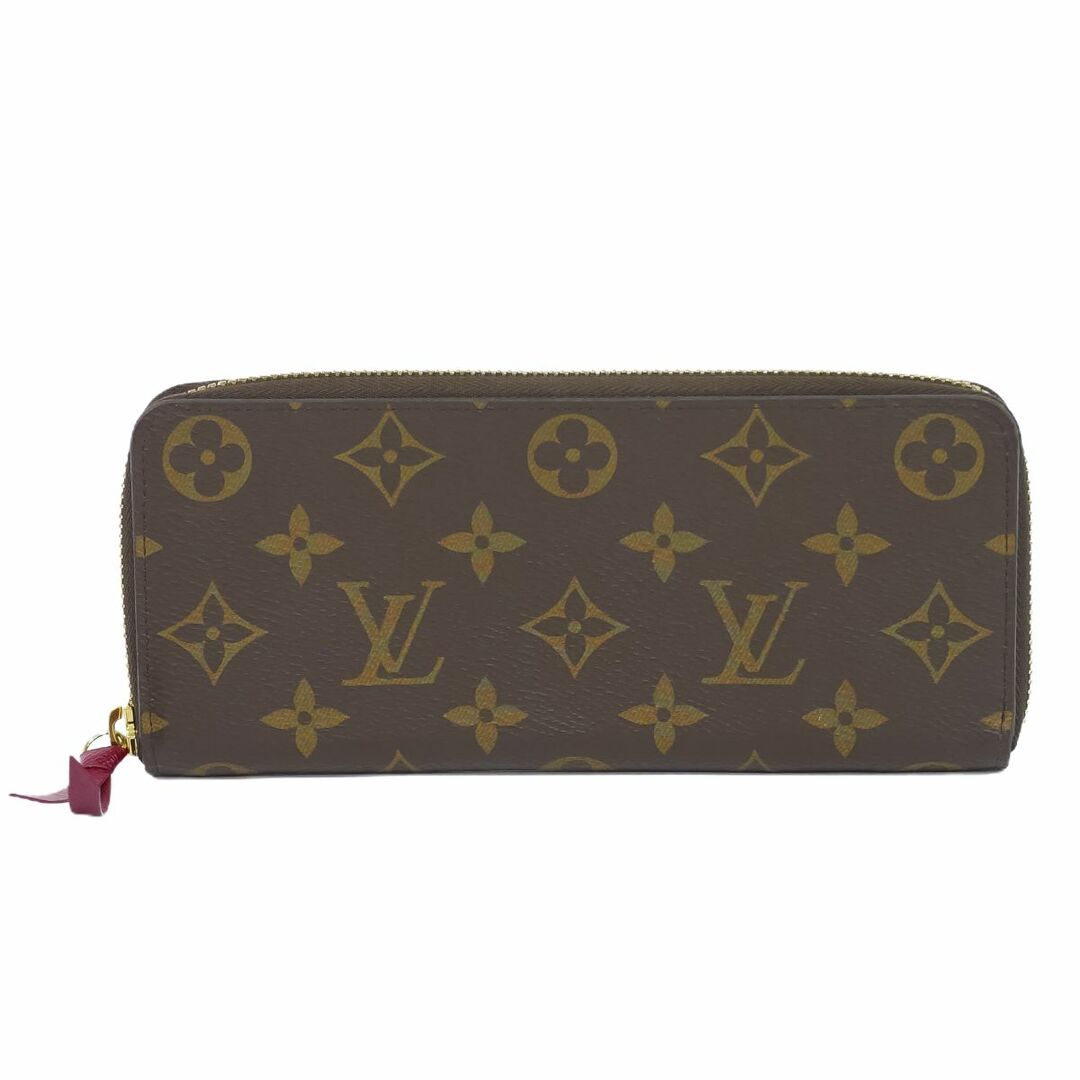 本物 ルイヴィトン LOUIS VUITTON LV ポルトフォイユ クレマンス モノグラム ラウンドファスナー 長財布 ブラウン M60742 ビトン 財布 ウォレット