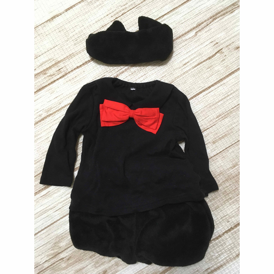 黒猫　ベビー服 キッズ/ベビー/マタニティのキッズ服女の子用(90cm~)(その他)の商品写真