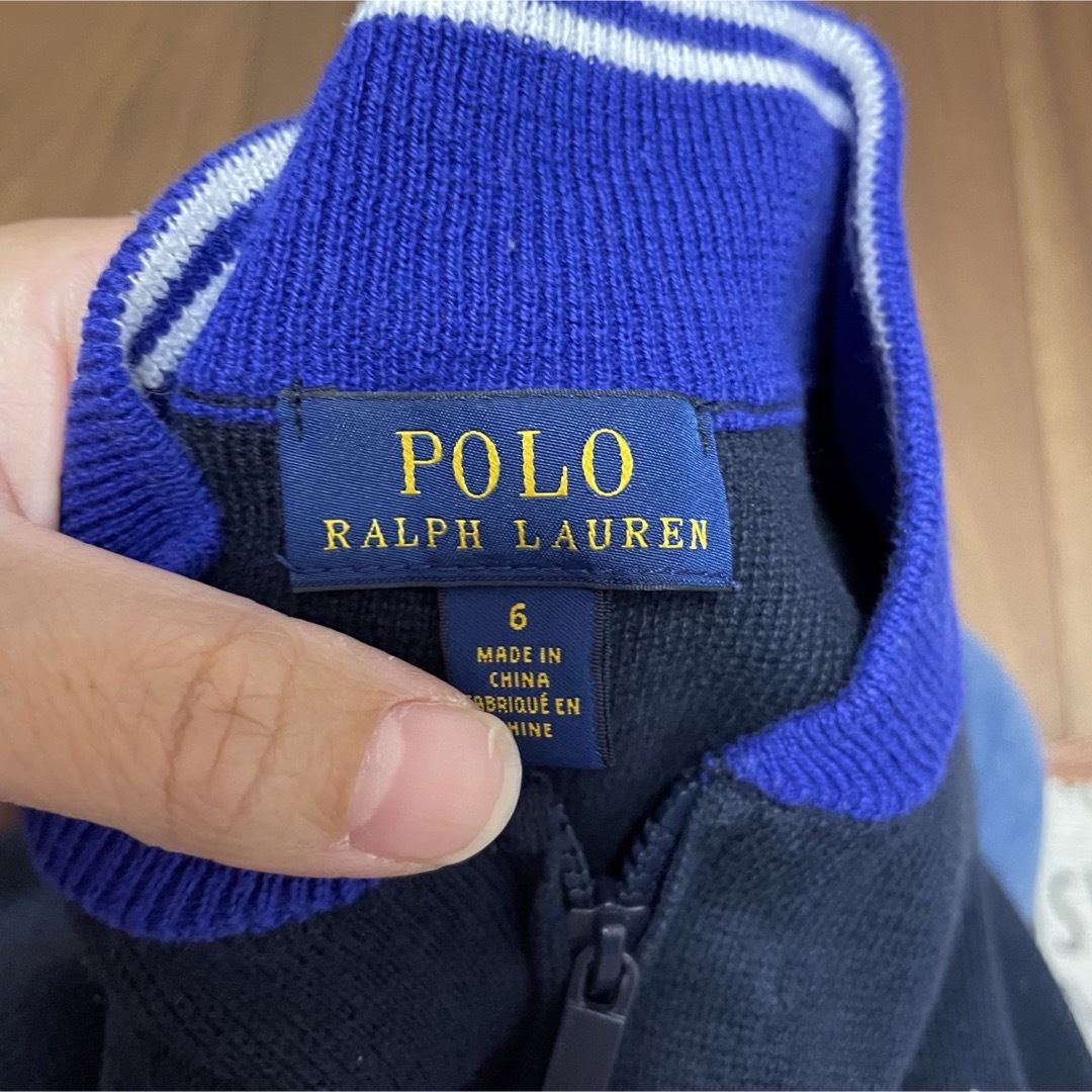 POLO RALPH LAUREN(ポロラルフローレン)のラルフローレン　カーディガン 6 120センチ キッズ/ベビー/マタニティのキッズ服男の子用(90cm~)(カーディガン)の商品写真