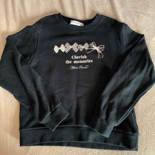 メゾピアノ新品新作タグ付きハーフジップレイヤード風Tシャツ150