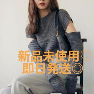 スナイデル(SNIDEL)のrandeboo 新品 charm warmer knit GRAY(ニット/セーター)