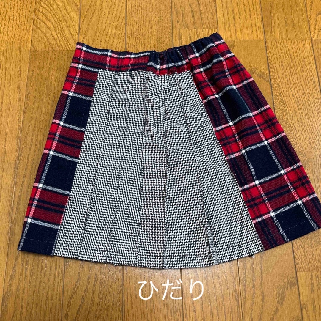 GU(ジーユー)のラッププリーツスカート　110㎝　 キッズ/ベビー/マタニティのキッズ服女の子用(90cm~)(スカート)の商品写真