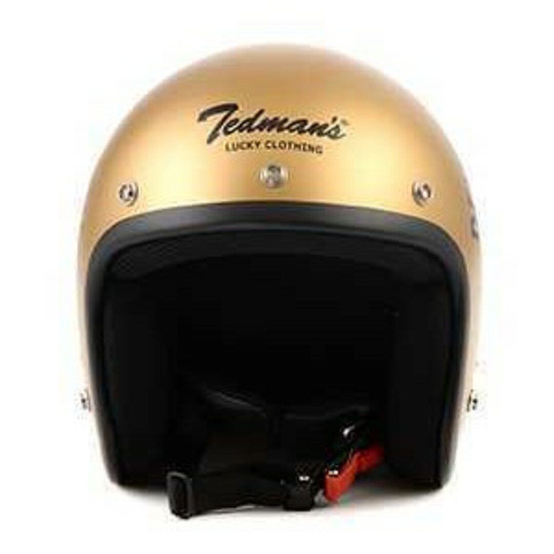 TEDMAN(テッドマン)のテッドマン/ジェットヘル/ゴールド/L/TMH-11/ヘルメット 自動車/バイクのバイク(ヘルメット/シールド)の商品写真
