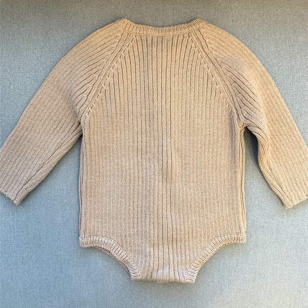 ZARA KIDS(ザラキッズ)のaosta アオスタ ニットロンパース 70 80 M キッズ/ベビー/マタニティのベビー服(~85cm)(ロンパース)の商品写真