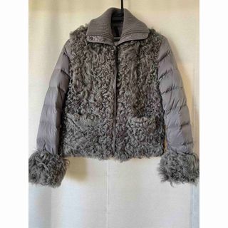 MONCLER モンクレール SERRE セール フリルハーフダウンジャケット グレー 32093463070554155 レディース