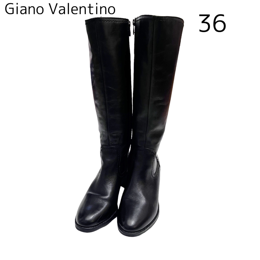 VALENTINO - 【Giano Valentino 】レザー ロング ブーツ 36の通販 by