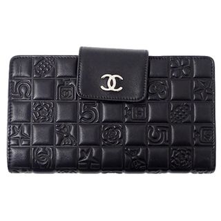 CHANEL - 美品 CHANEL 二つ折り財布 がま口 ビコローレ ラムスキン ...