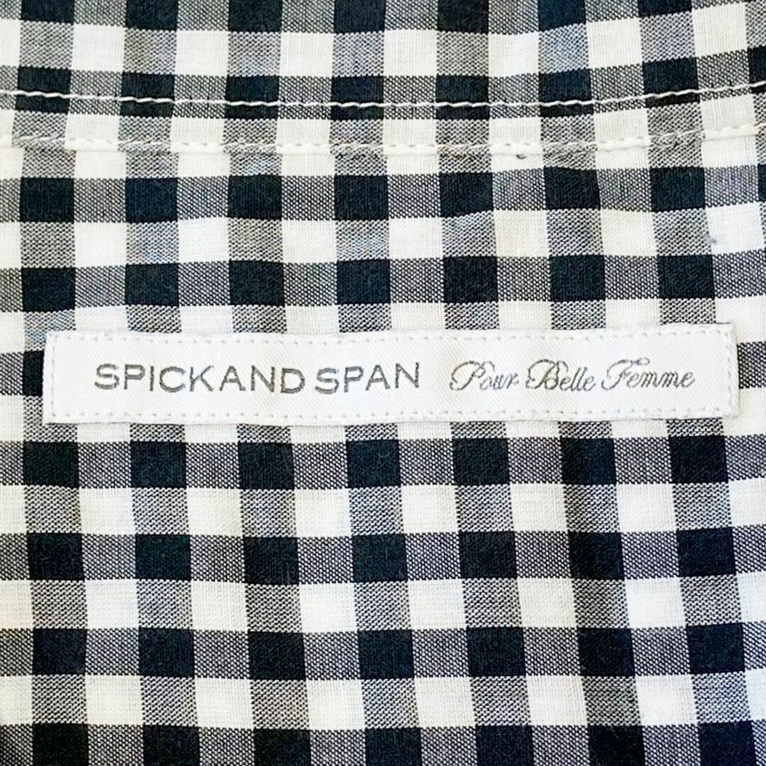 Spick & Span(スピックアンドスパン)のSpick＆Span　　スピックアンドスパン　　ギンガムチェックチュニックシャツ レディースのトップス(シャツ/ブラウス(長袖/七分))の商品写真