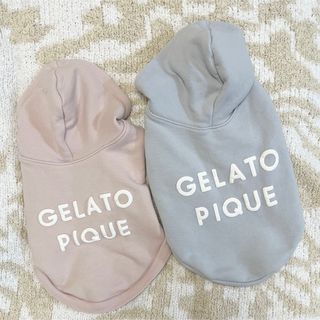 ジェラートピケ(gelato pique)のジェラートピケ　犬服　パーカー　CAT&DOG 裏毛フーディ(犬)