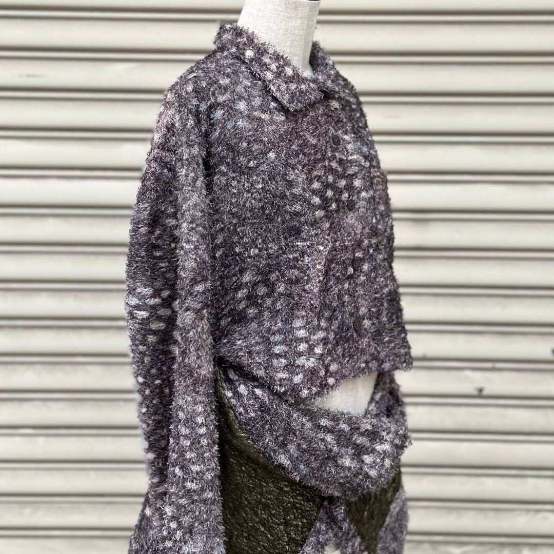 ISSEY MIYAKE(イッセイミヤケ)の98aw 1998 イッセイミヤケ アニマル エコ ファー 変形 ジャケット M レディースのジャケット/アウター(その他)の商品写真