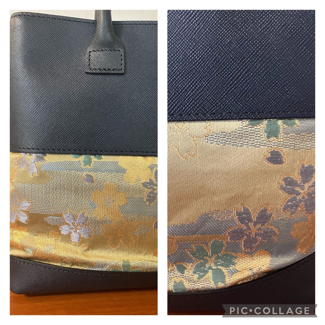 栃木レザー - ✨最高級✨西陣織×栃木レザー 本革和装バッグ ギフト 母