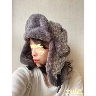 キャピタル(KAPITAL)のvintage shop 一点物 handmade ファーニットキャット(ニット帽/ビーニー)