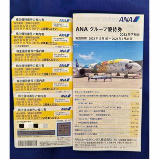 エーエヌエー(ゼンニッポンクウユ)(ANA(全日本空輸))の（最新版）ANA 株主優待券 7枚　ANAグループ優待券18枚(航空券)