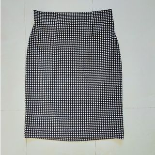 sale【美品】千鳥格子　タイトスカート(ひざ丈スカート)