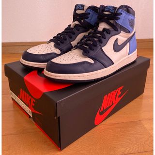 ジョーダン(Jordan Brand（NIKE）)のAIRJORDAN1RETROHIGHOGオブシディアンUNC28.5㎝(スニーカー)