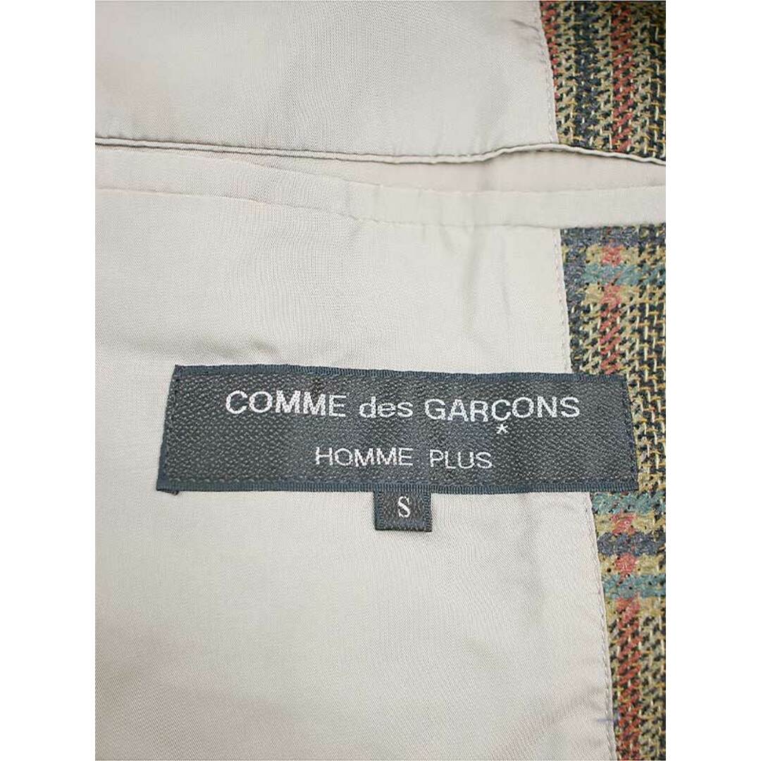 COMME des GARCONS HOMME PLUS コム デギャルソンオムプリュス 1993SS 初期 ウールナイロン3Bチェックテーラードジャケット ブラウン S