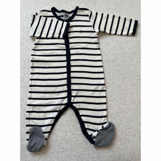 プチバトー(PETIT BATEAU)のプチバトー　6m/67 ロンパース(ロンパース)