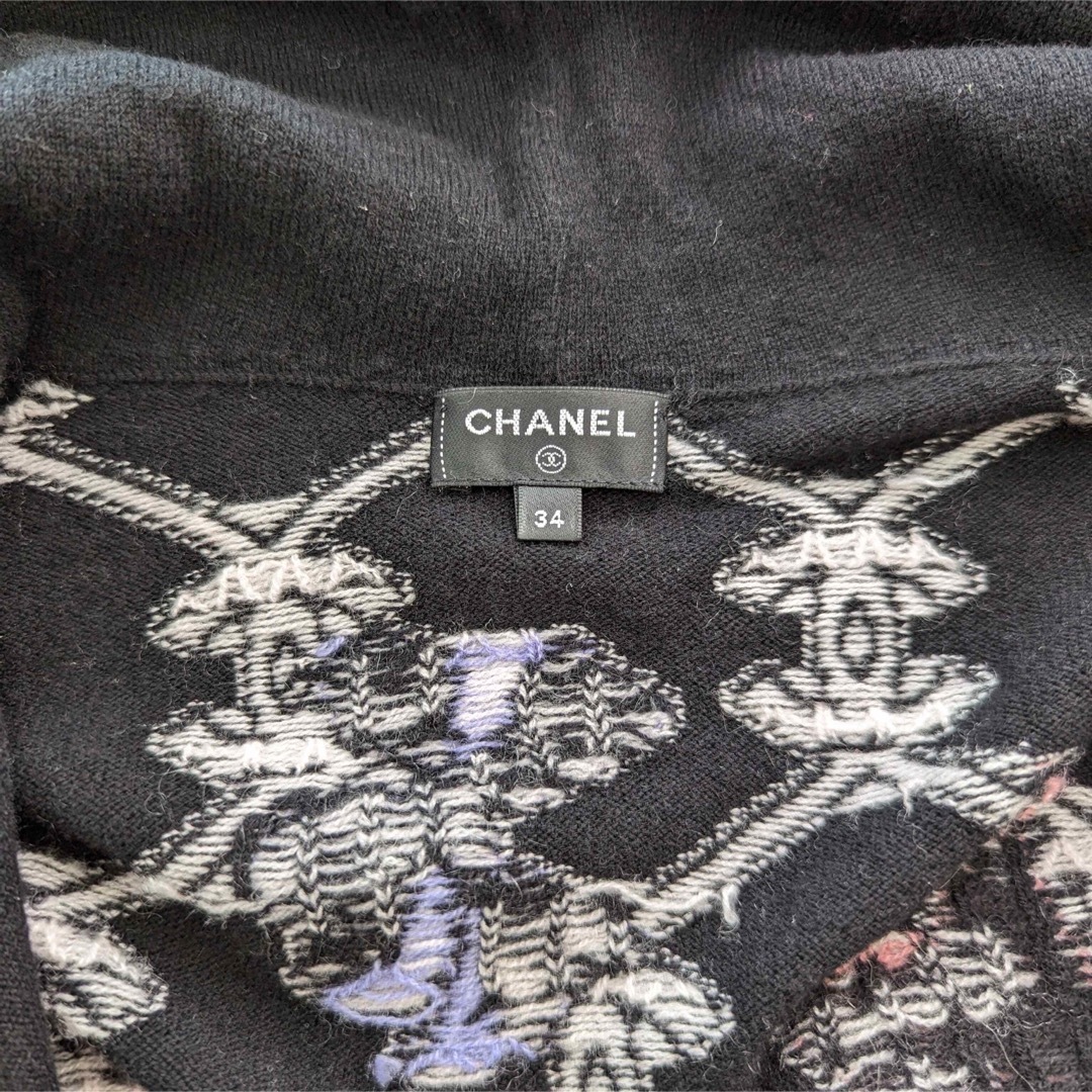 CHANEL(シャネル)のシャネル パーカー ジップアップ フードー 34サイズ レディース CHANEL レディースのトップス(パーカー)の商品写真