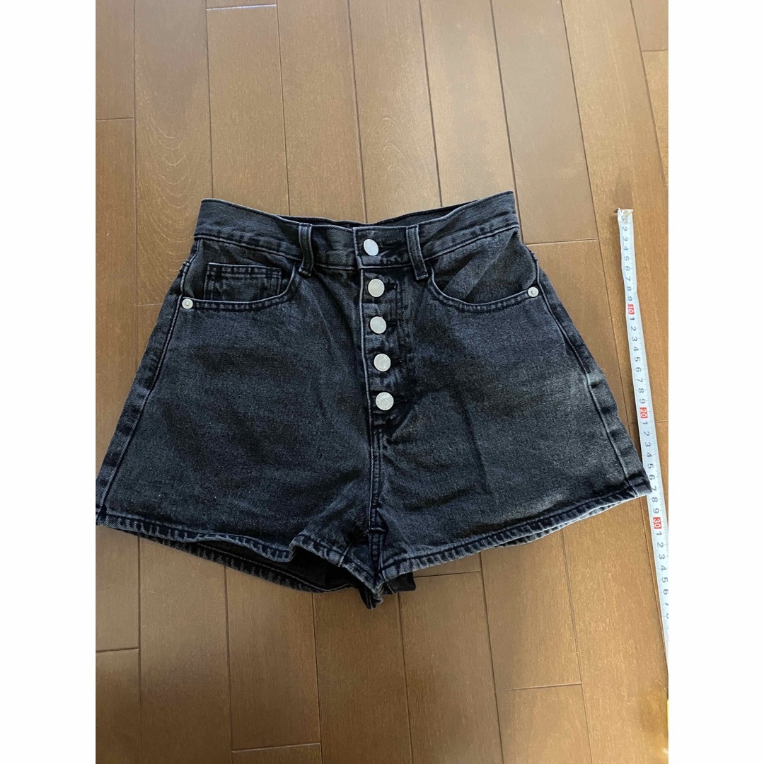 GU デニム ショートパンツ ブラック | フリマアプリ ラクマ
