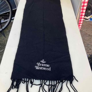 ヴィヴィアンウエストウッド(Vivienne Westwood)のヴィヴィアンウエストウッド　中古使用感あり　ブラック(マフラー/ショール)