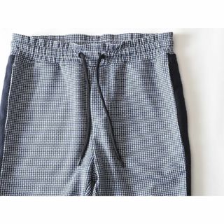 ザラ(ZARA)の美品★ザラマン★網総柄ダンボールニットサイドラインパンツ31★M★ネイビー紺(ワークパンツ/カーゴパンツ)