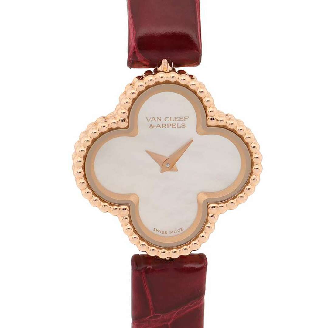 Van Cleef & Arpels(ヴァンクリーフアンドアーペル)のヴァンクリーフ&アーペル スウィート アルハンブラ ウォッチ VCARO8SF00 ホワイトシェル文字盤 レディースのファッション小物(腕時計)の商品写真