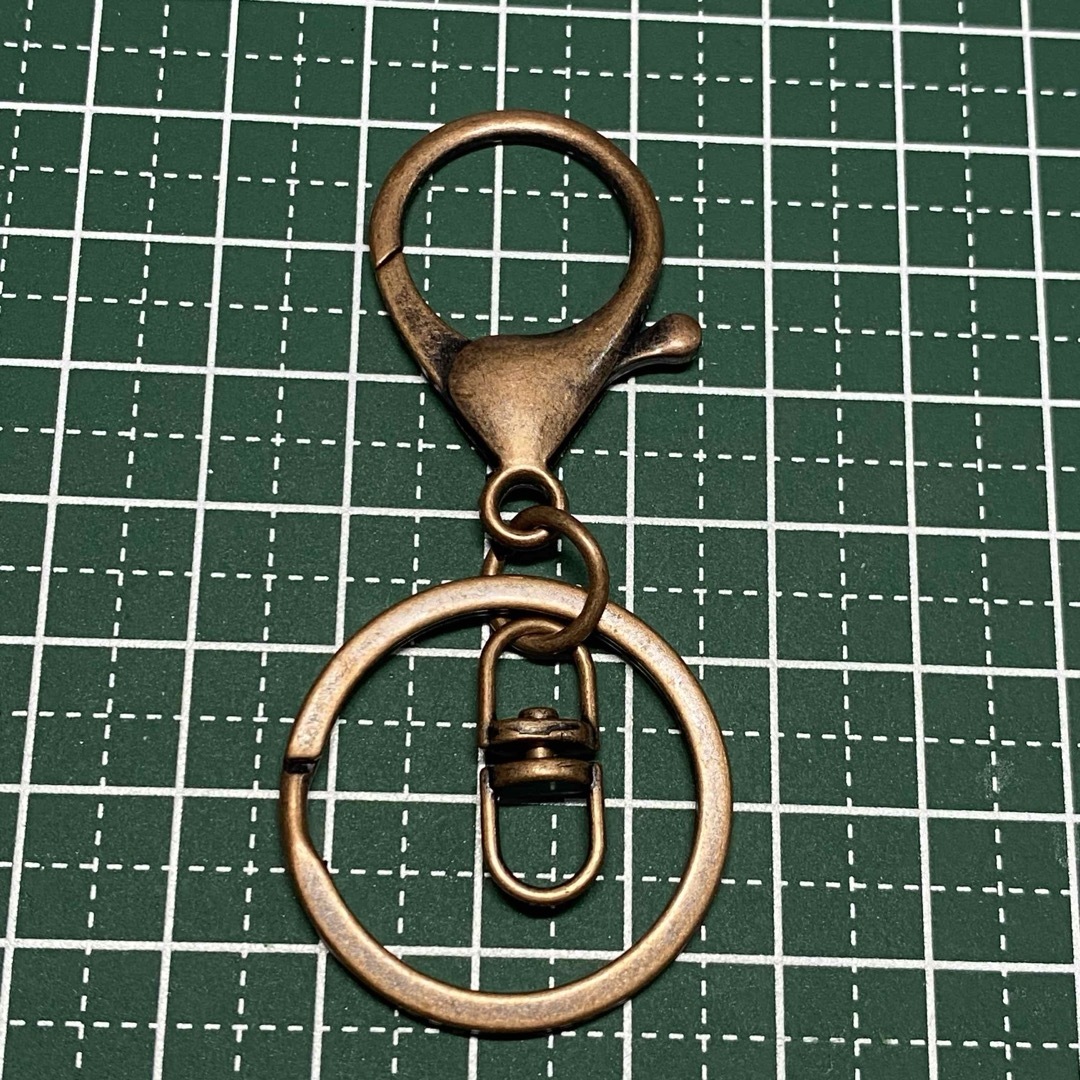 キーリングパーツ 銅古美 ナスカン 20個 ハンドメイドの素材/材料(各種パーツ)の商品写真