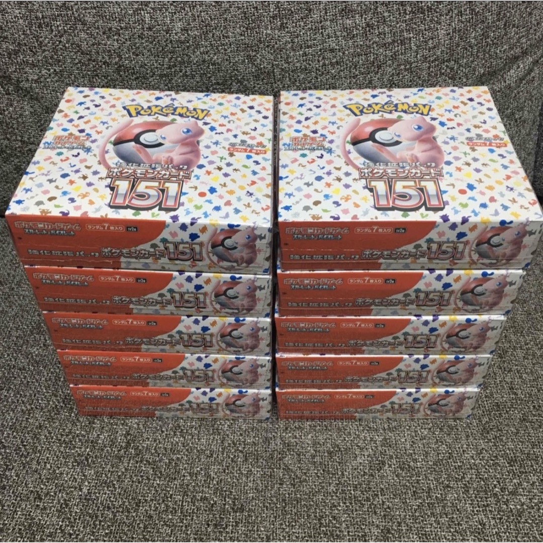 ポケモン(ポケモン)の151 box シュリンク付き　10box ポケモンカード エンタメ/ホビーのトレーディングカード(Box/デッキ/パック)の商品写真