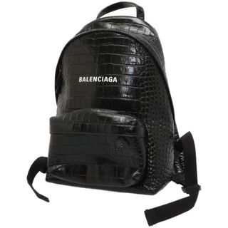 バレンシアガ(Balenciaga)のバレンシアガ リュック エブリデイ 型押しレザー 552379 BALENCIAGA 黒(リュック/バックパック)