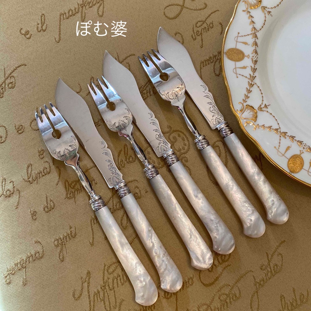 ★お取置き【フランス製】 純銀 スターリング+白蝶貝/魚用ナイフ&フォーク 3組 | フリマアプリ ラクマ ★お取置き【フランス製】 純銀 スターリング+白蝶貝/魚用ナイフ&フォーク 3組 | フリマアプリ ラクマ