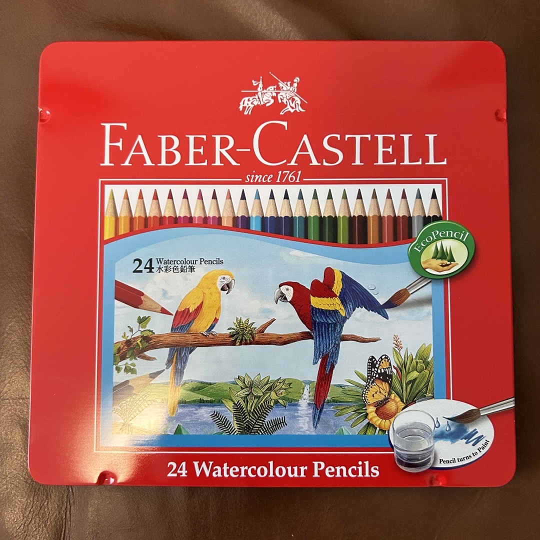 FABER-CASTELL(ファーバーカステル)のファーバーカステル　FABRR CASTELL 水彩色鉛筆　24色　中古 エンタメ/ホビーのアート用品(色鉛筆)の商品写真