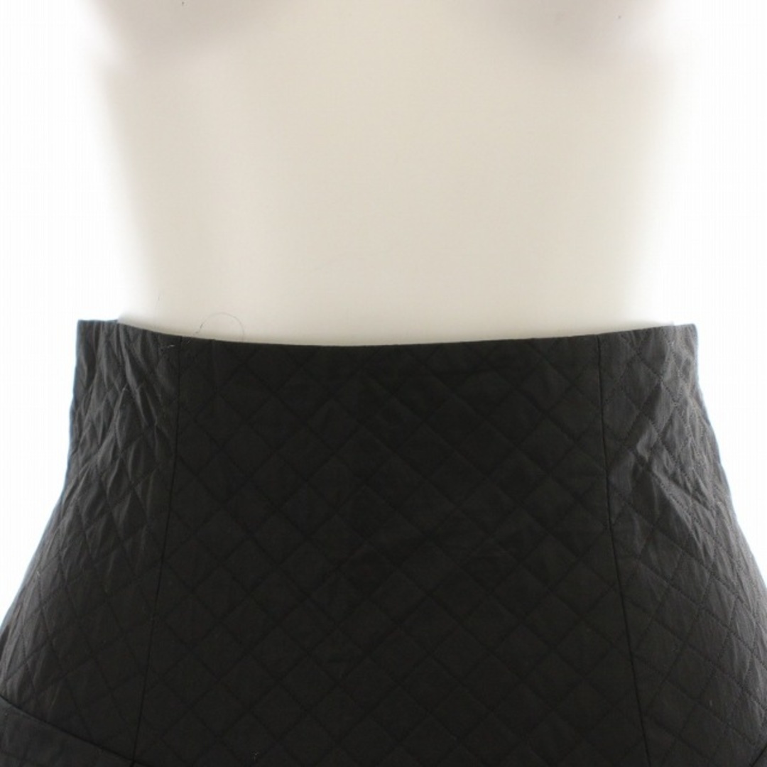 FRAY I.D(フレイアイディー)のフレイアイディー キルティングジャガードフレアスカート ロング 0 S 黒 レディースのスカート(ロングスカート)の商品写真